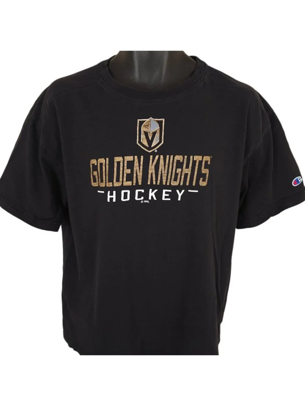 Vegas Golden Knights T Shirt Mens Size XL Black NHL Hockey Champion Brand - Picture 2 of 7
